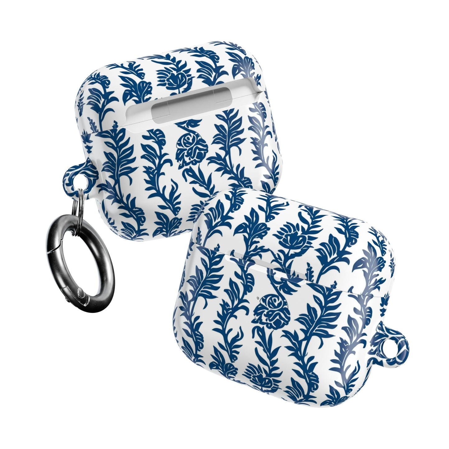 Blue Floral Porcelain AirPod Case - DIGITAL X