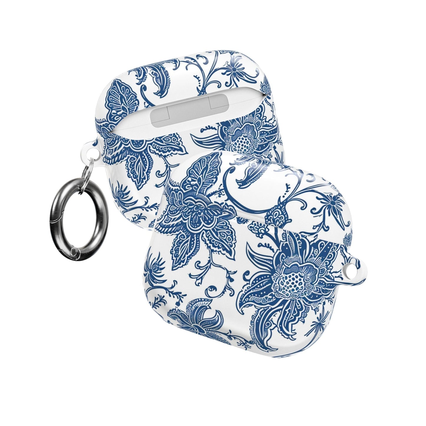 Blue Floral Porcelain AirPod Case - DIGITAL X