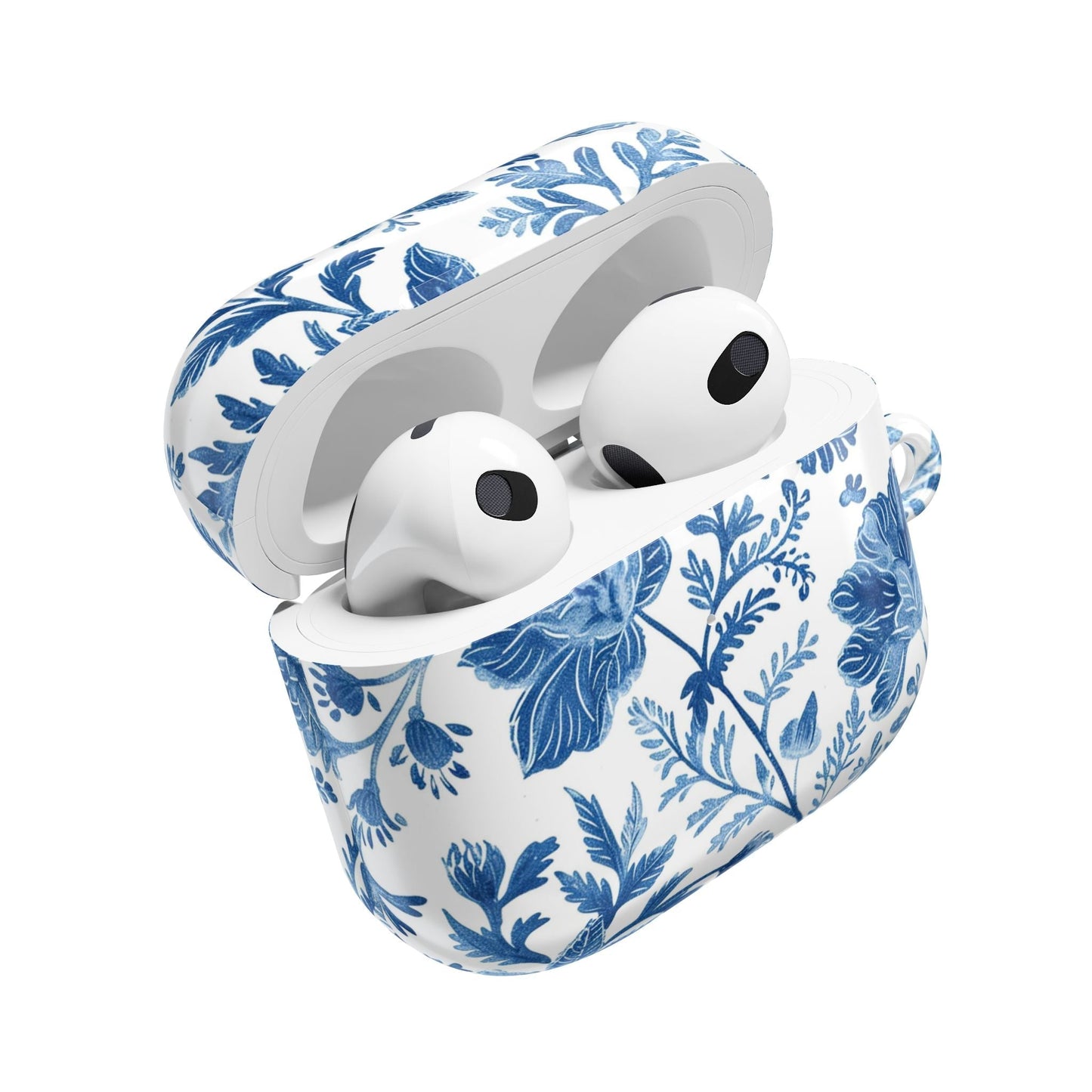 Blue Floral Porcelain AirPod Case - DIGITAL X