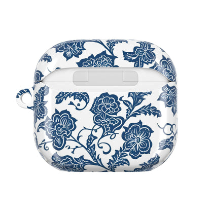Blue Floral Porcelain AirPod Case - DIGITAL X