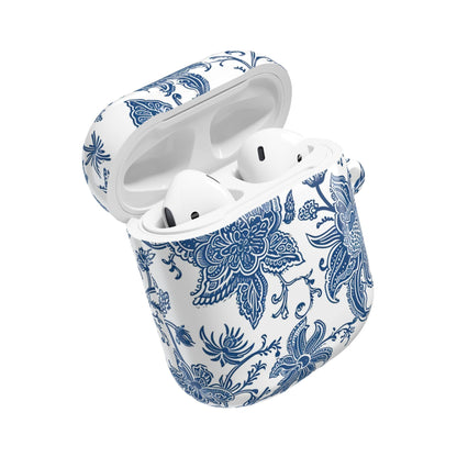 Blue Floral Porcelain AirPod Case - DIGITAL X