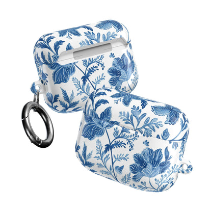 Blue Floral Porcelain AirPod Case - DIGITAL X