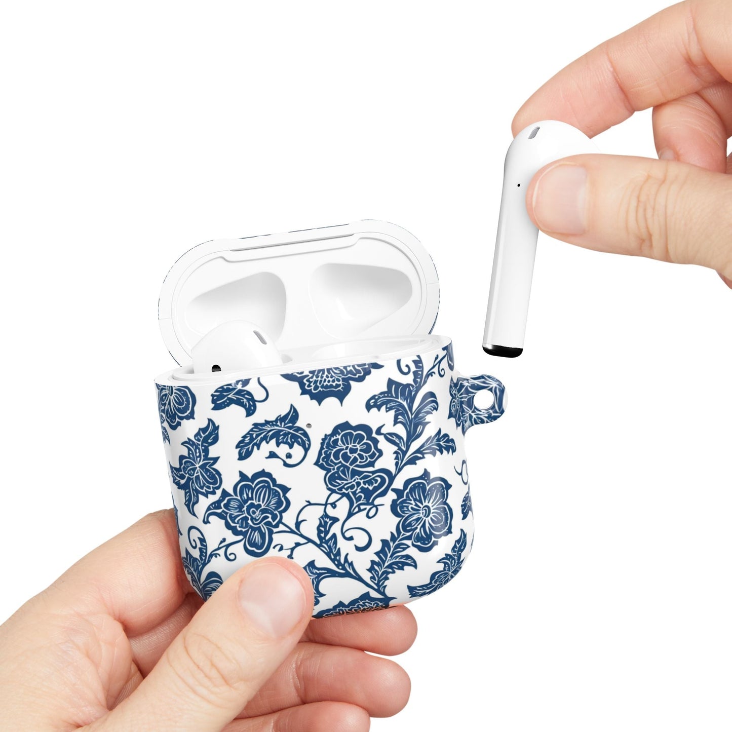 Blue Floral Porcelain AirPod Case - DIGITAL X