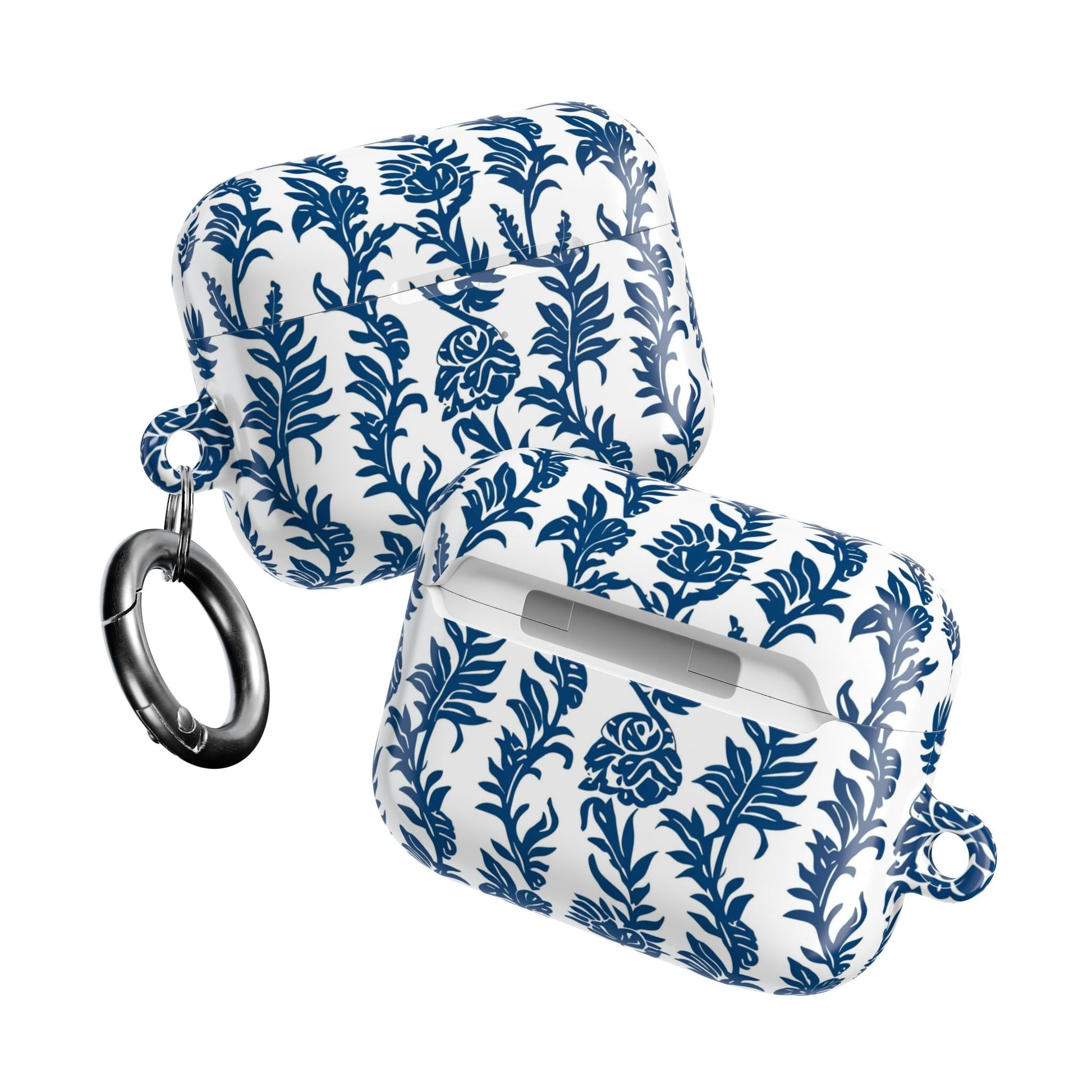Blue Floral Porcelain AirPod Case - DIGITAL X