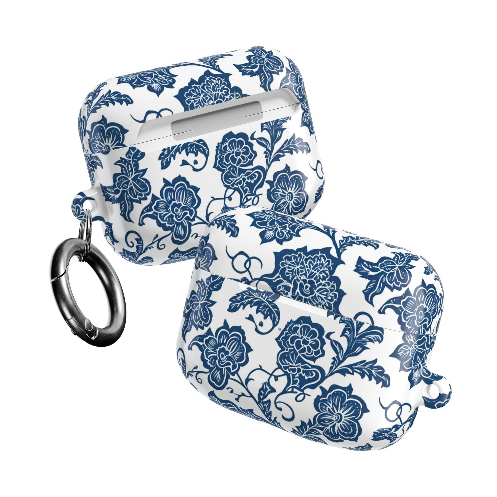 Blue Floral Porcelain AirPod Case - DIGITAL X