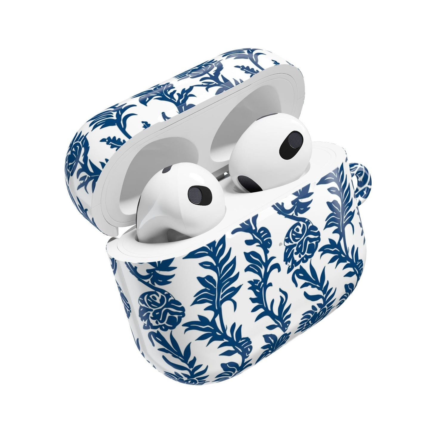 Blue Floral Porcelain AirPod Case - DIGITAL X