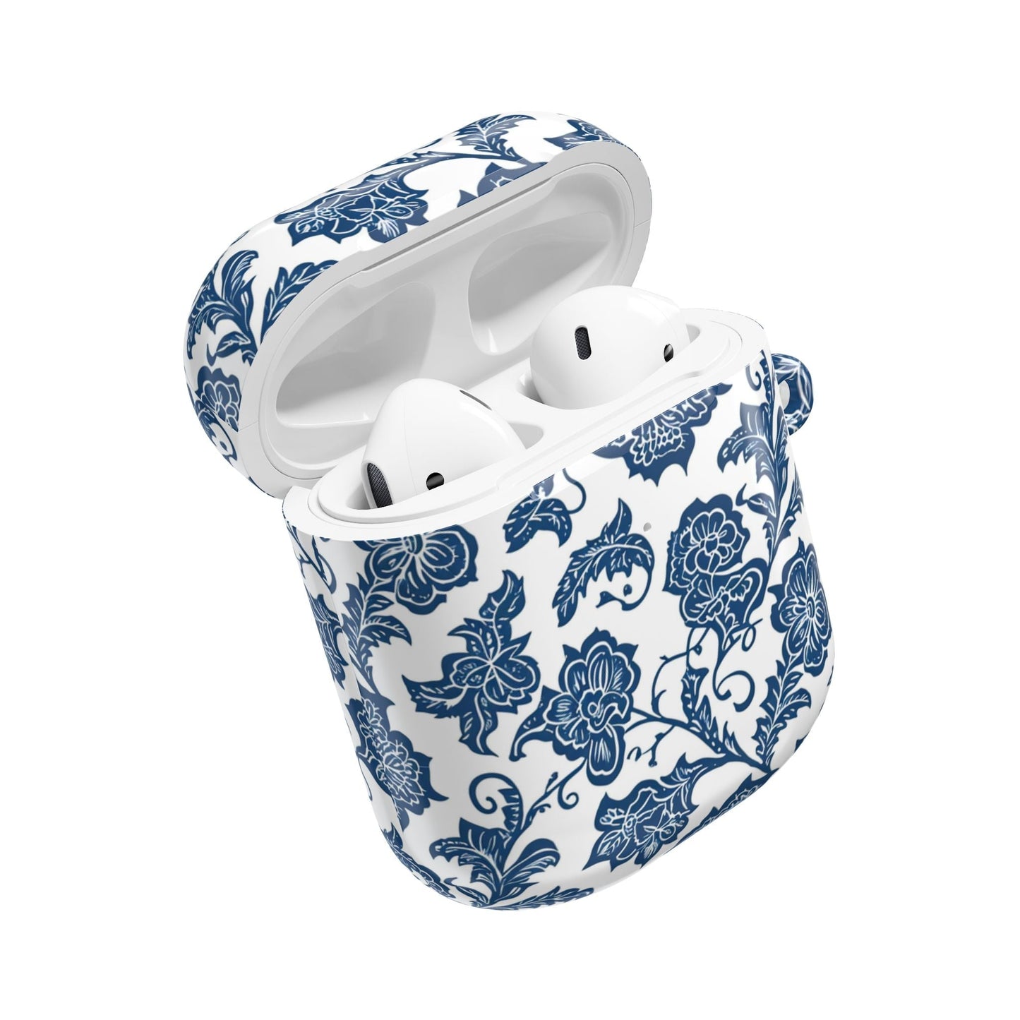 Blue Floral Porcelain AirPod Case - DIGITAL X