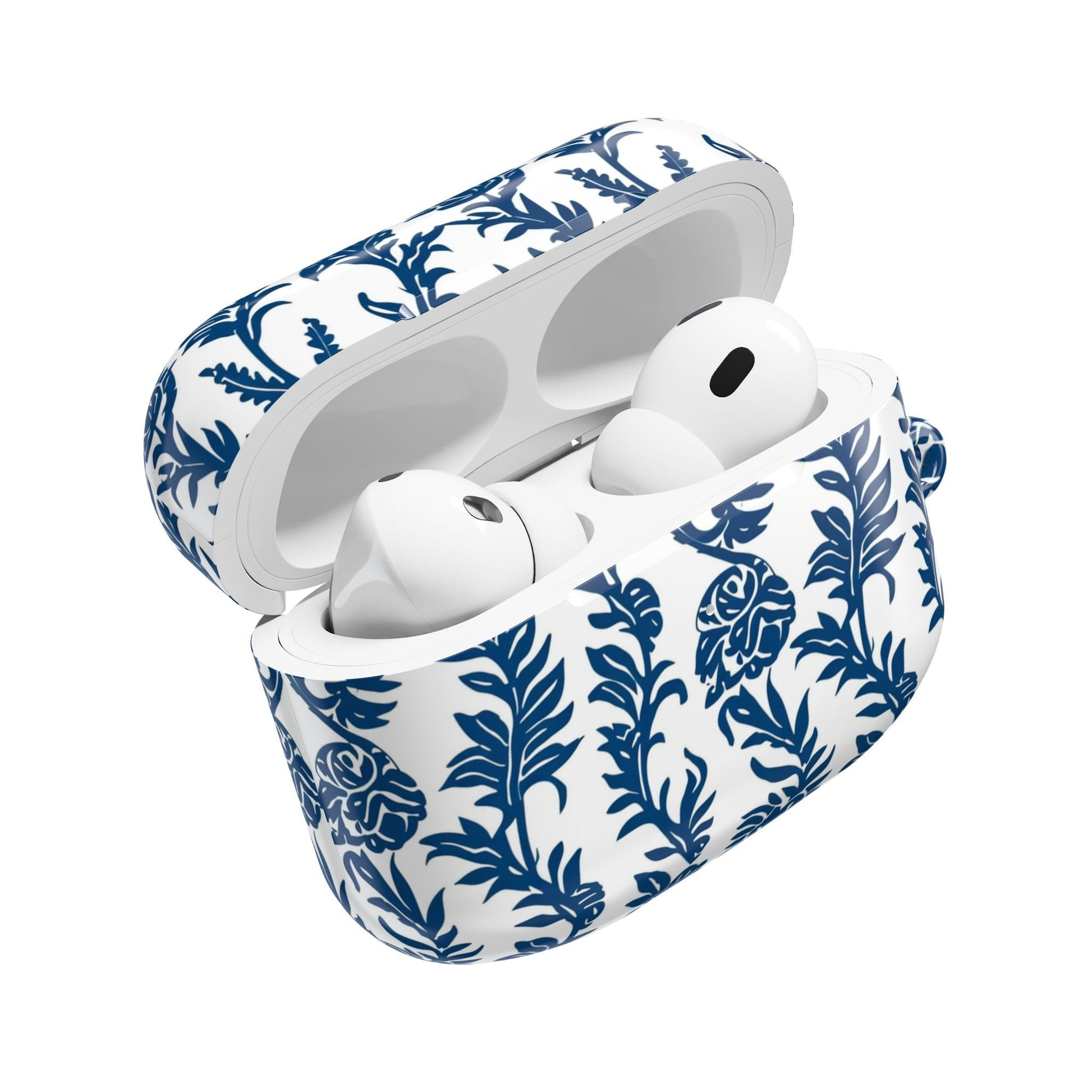 Blue Floral Porcelain AirPod Case - DIGITAL X