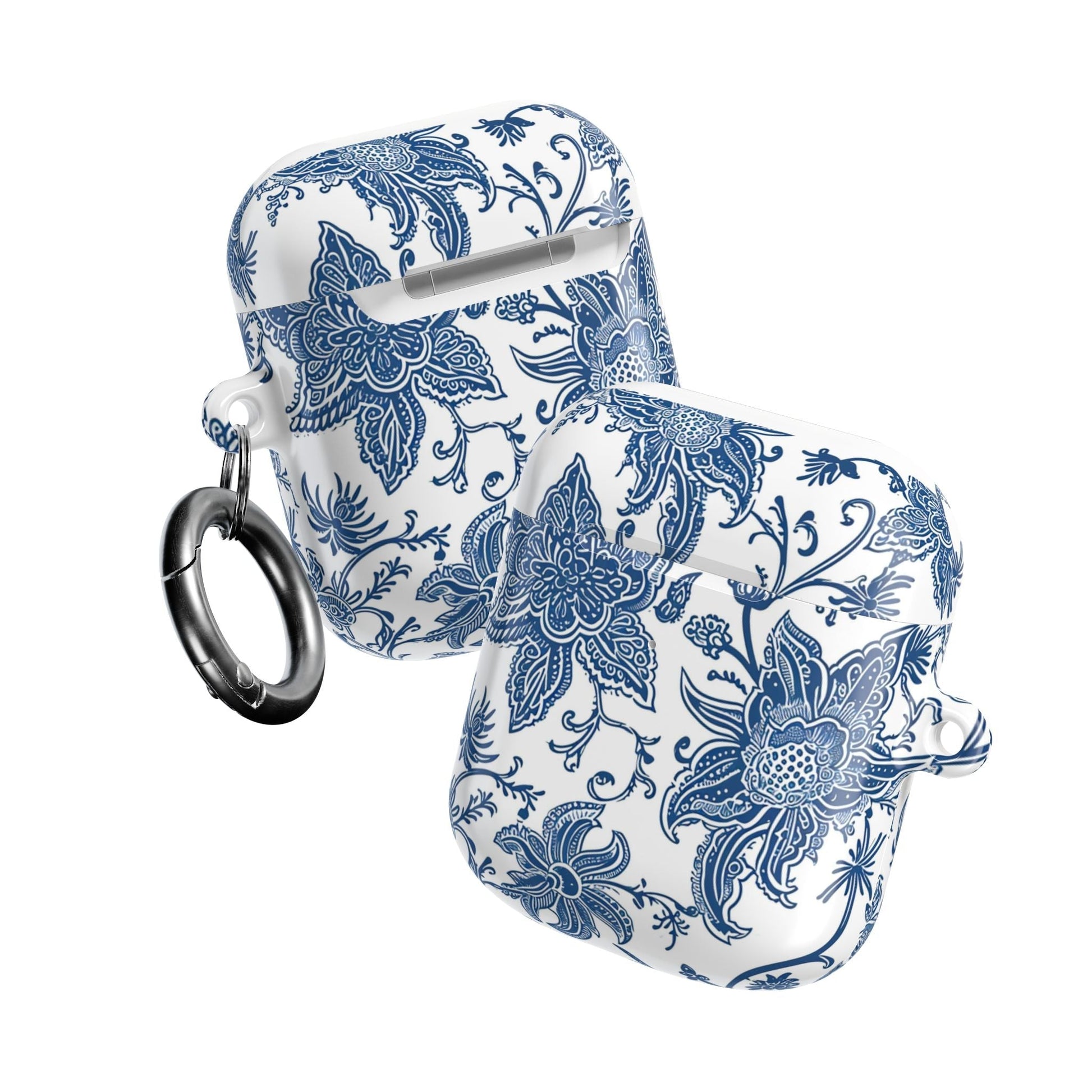 Blue Floral Porcelain AirPod Case - DIGITAL X