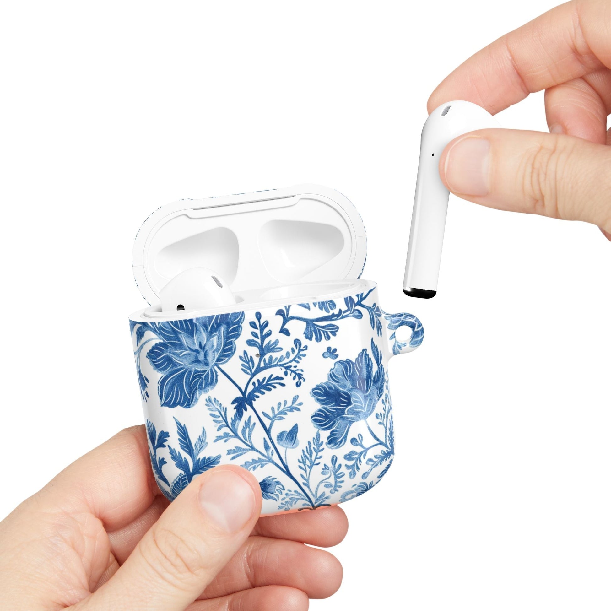 Blue Floral Porcelain AirPod Case - DIGITAL X
