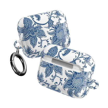 Blue Floral Porcelain AirPod Case - DIGITAL X