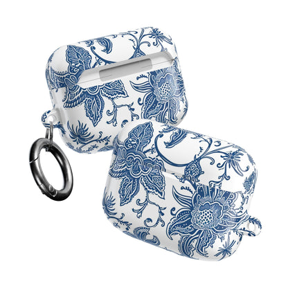 Blue Floral Porcelain AirPod Case - DIGITAL X
