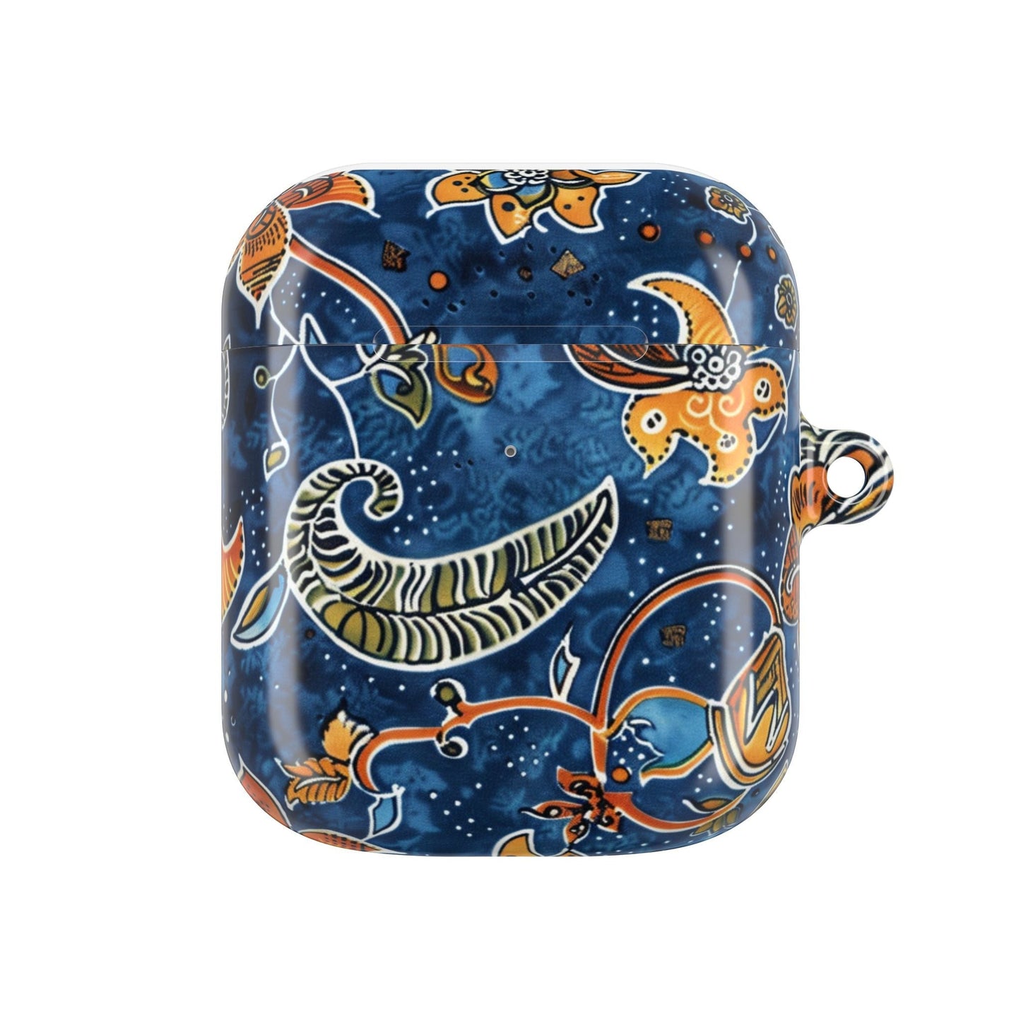 Blue Paisley Floral AirPod Case — Protective Decorative Earbud Cover - DIGITAL X