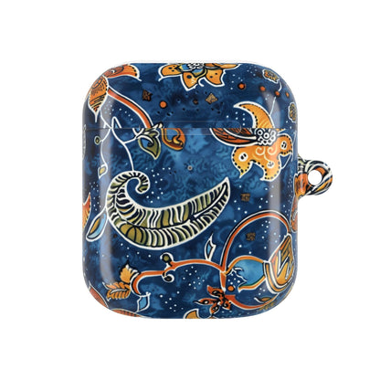 Blue Paisley Floral AirPod Case — Protective Decorative Earbud Cover - DIGITAL X