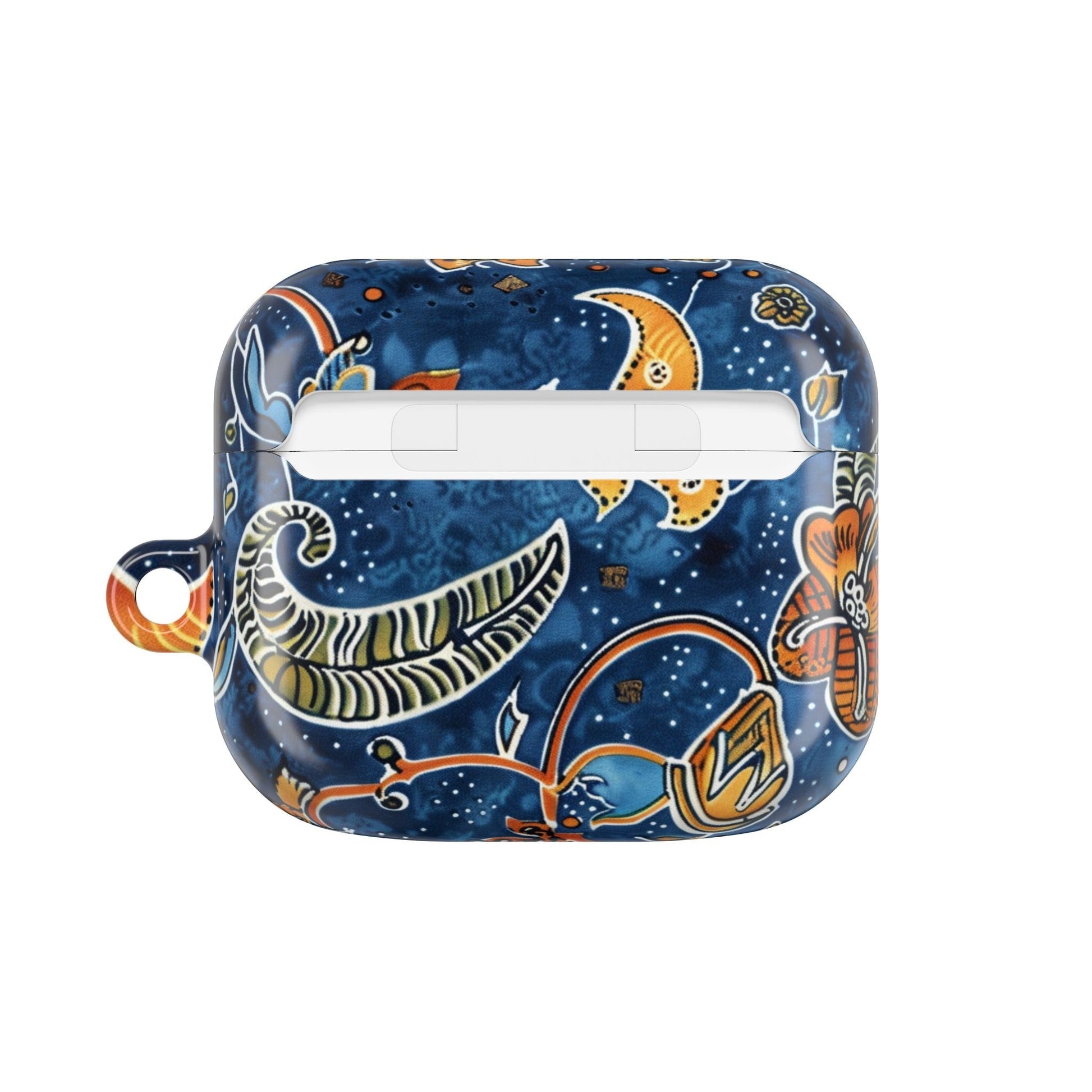 Blue Paisley Floral AirPod Case — Protective Decorative Earbud Cover - DIGITAL X