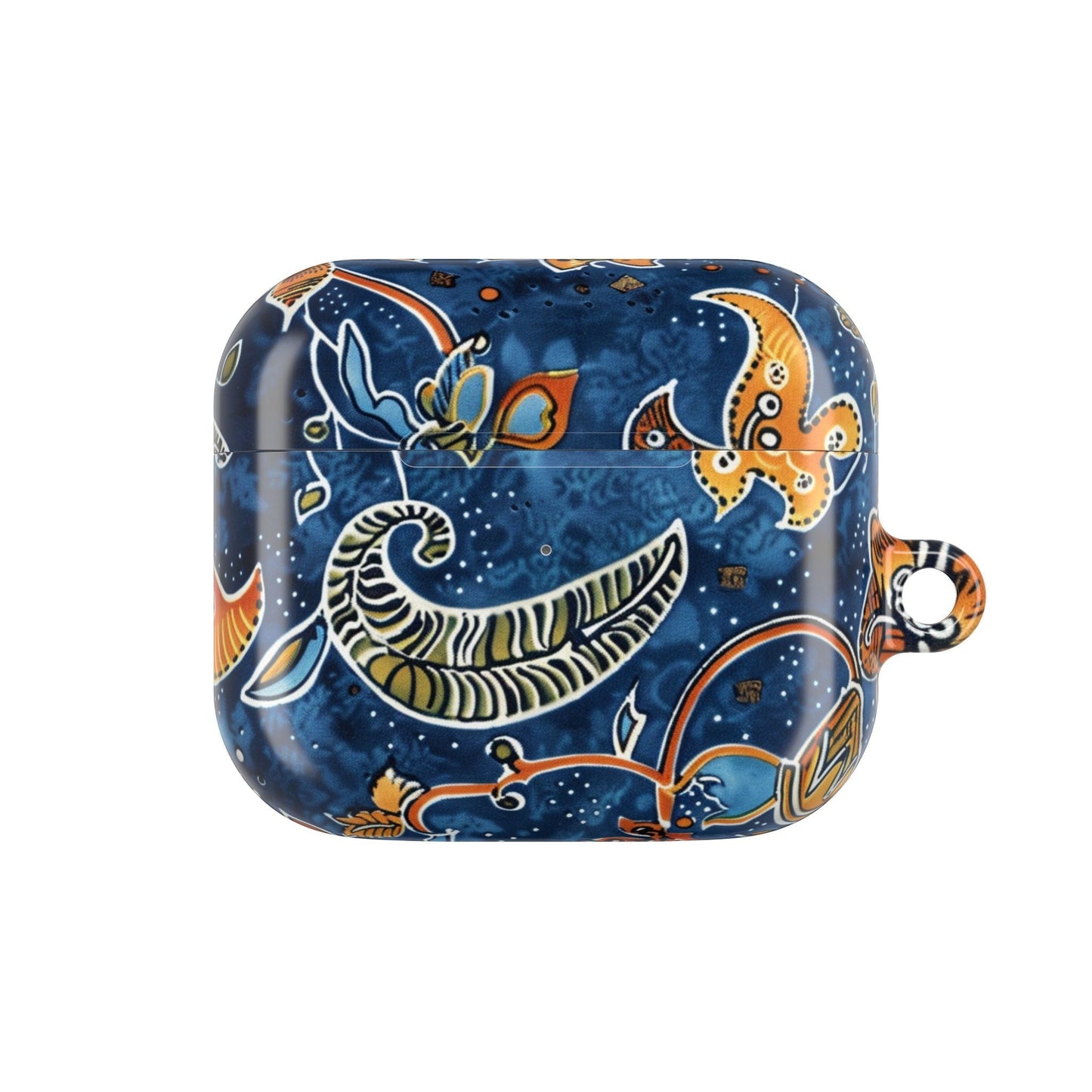 Blue Paisley Floral AirPod Case — Protective Decorative Earbud Cover - DIGITAL X