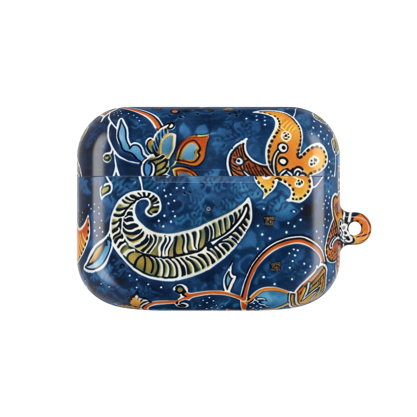 Blue Paisley Floral AirPod Case — Protective Decorative Earbud Cover - DIGITAL X