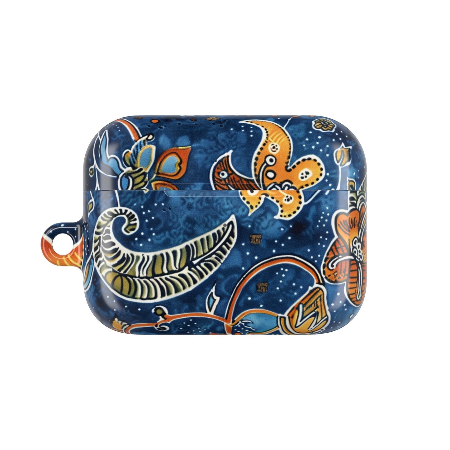 Blue Paisley Floral AirPod Case — Protective Decorative Earbud Cover - DIGITAL X
