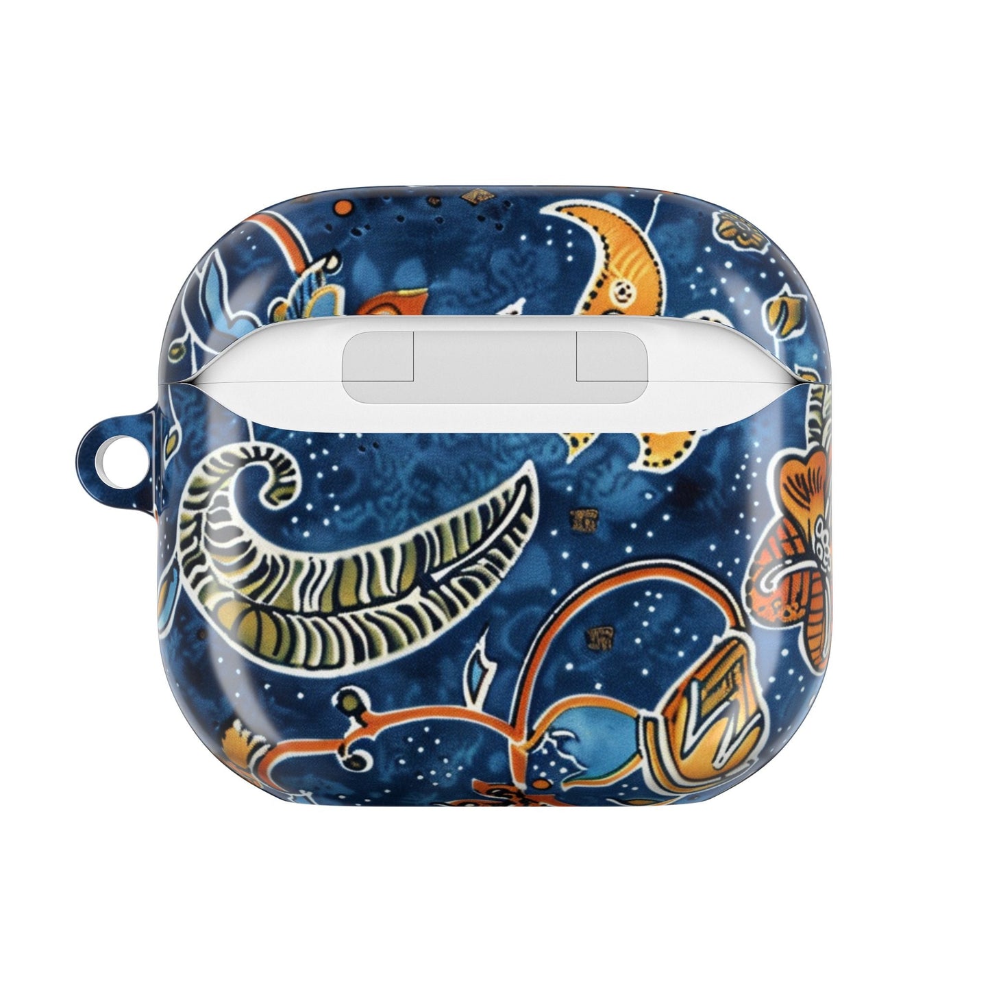 Blue Paisley Floral AirPod Case — Protective Decorative Earbud Cover - DIGITAL X