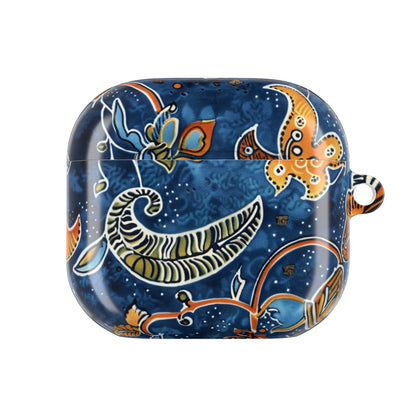 Blue Paisley Floral AirPod Case — Protective Decorative Earbud Cover - DIGITAL X