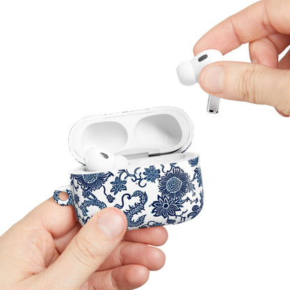 Blue Porcelain Floral AirPod Case — Classic Chinese - Inspired Ceramic Pattern - DIGITAL X