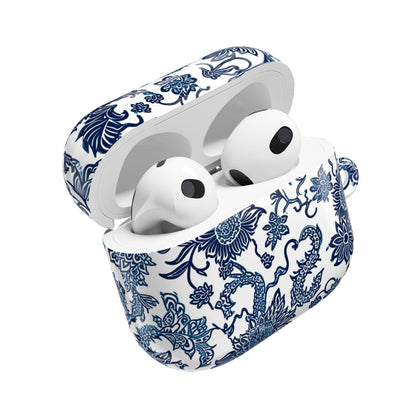 Blue Porcelain Floral AirPod Case — Classic Chinese - Inspired Ceramic Pattern - DIGITAL X