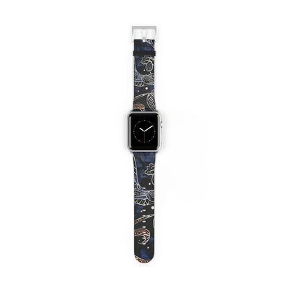 Celestial Floral Watch Band – Night Sky Garden Apple Watch Strap - DIGITAL X