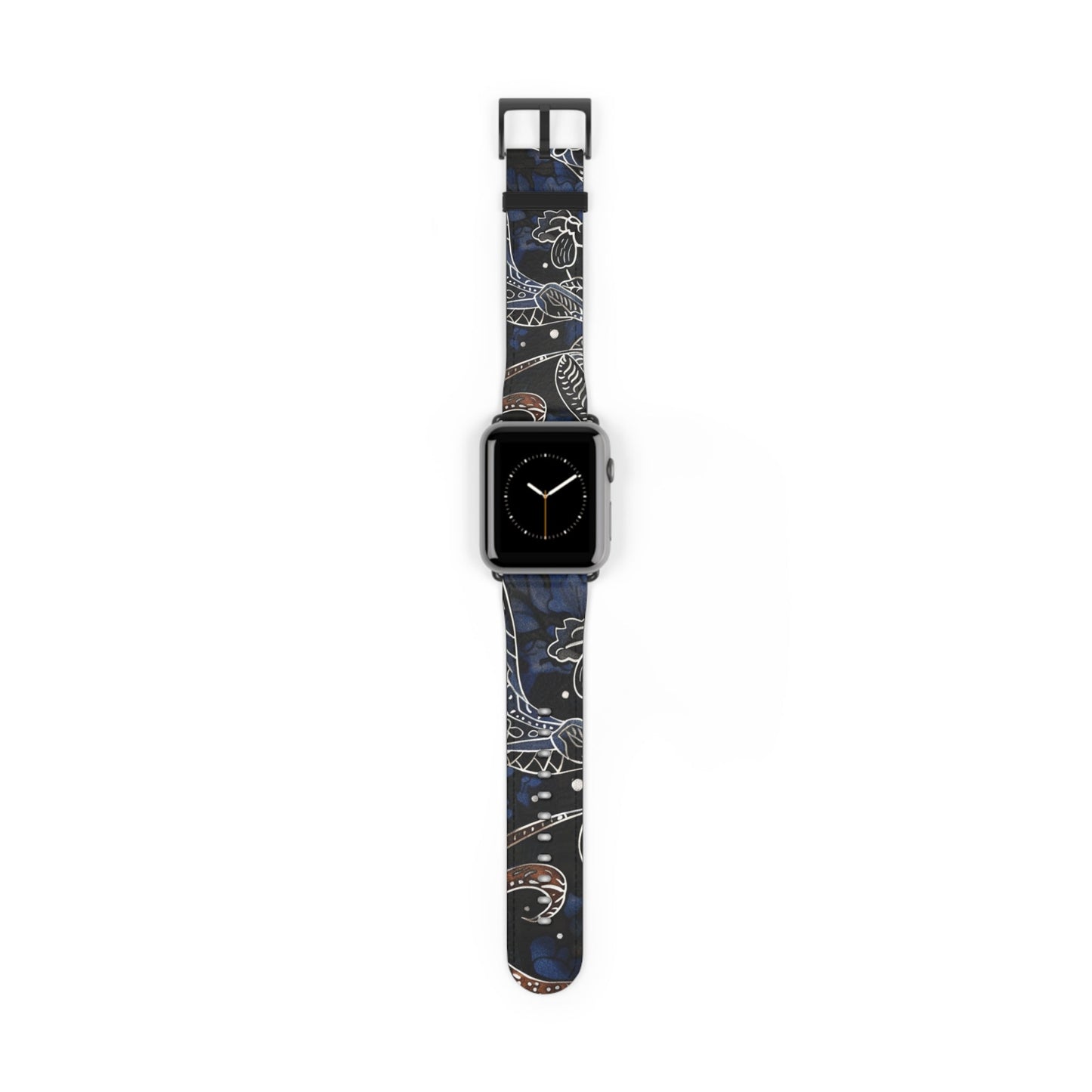 Celestial Floral Watch Band – Night Sky Garden Apple Watch Strap - DIGITAL X
