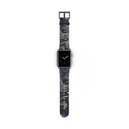 Celestial Floral Watch Band – Night Sky Garden Apple Watch Strap - DIGITAL X