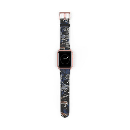 Celestial Floral Watch Band – Night Sky Garden Apple Watch Strap - DIGITAL X