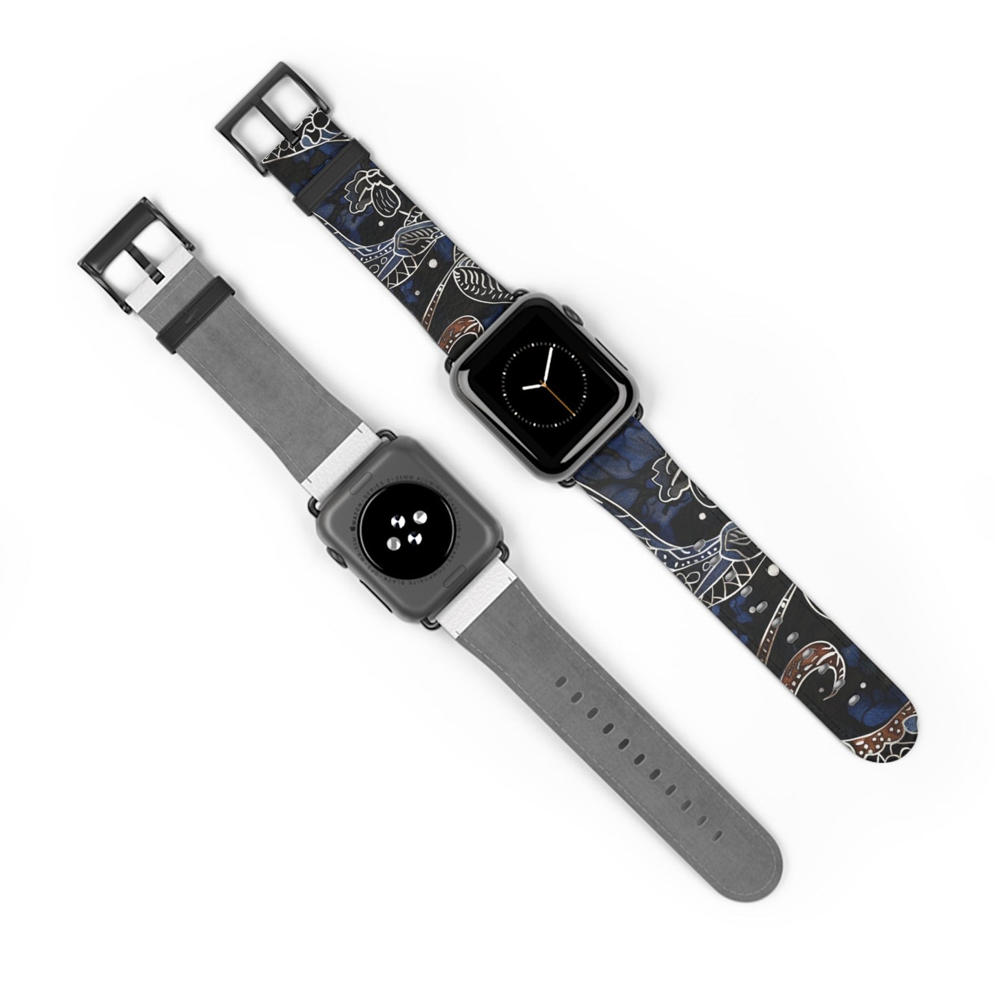 Celestial Floral Watch Band – Night Sky Garden Apple Watch Strap - DIGITAL X