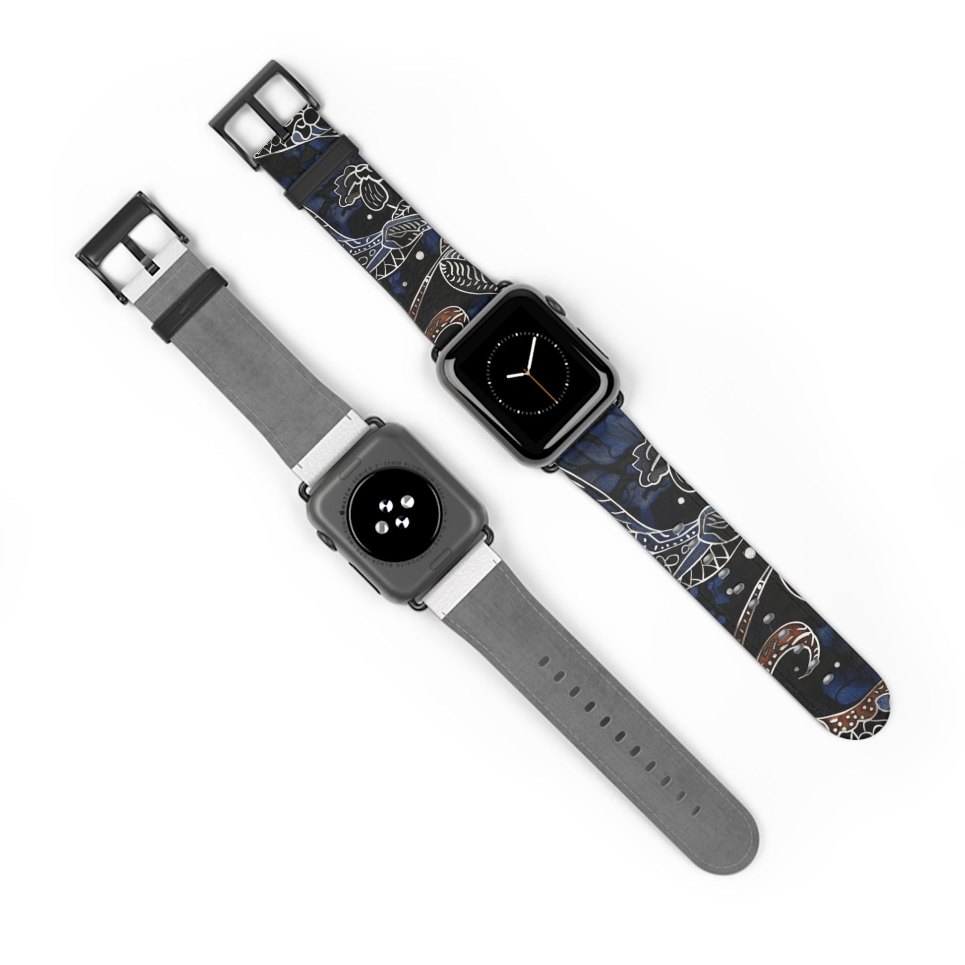 Celestial Floral Watch Band – Night Sky Garden Apple Watch Strap - DIGITAL X