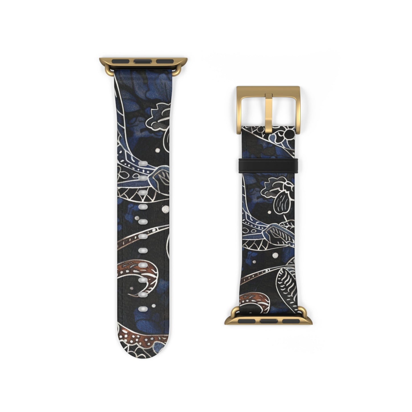 Celestial Floral Watch Band – Night Sky Garden Apple Watch Strap - DIGITAL X