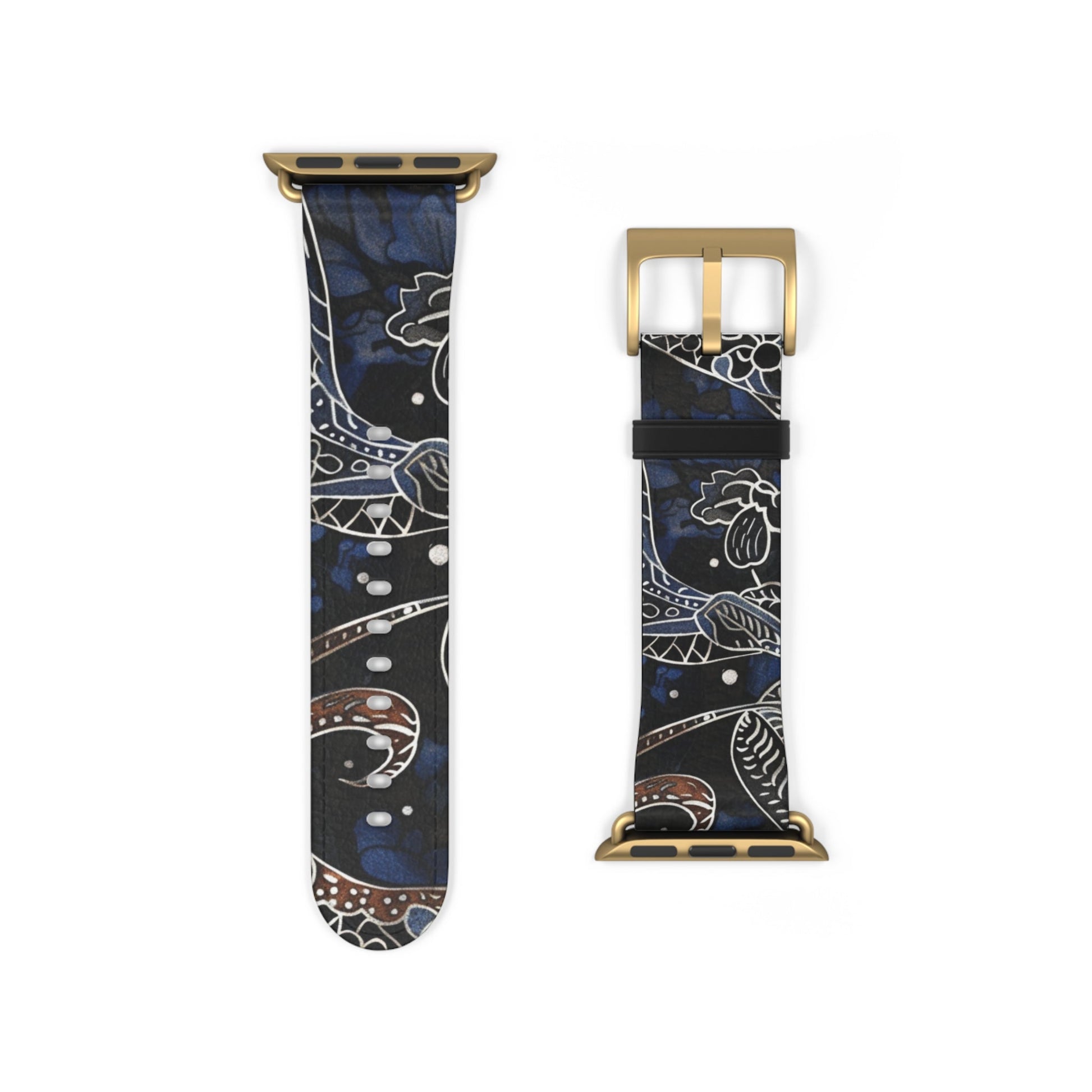 Celestial Floral Watch Band – Night Sky Garden Apple Watch Strap - DIGITAL X