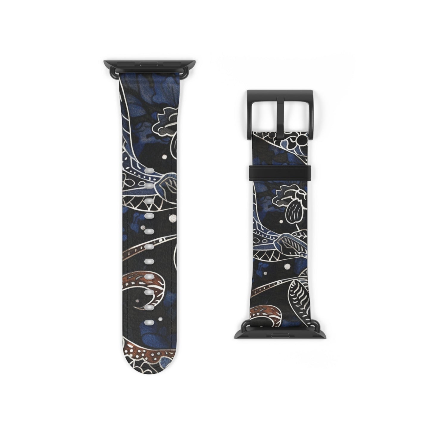 Celestial Floral Watch Band – Night Sky Garden Apple Watch Strap - DIGITAL X