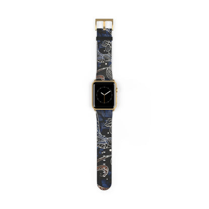 Celestial Floral Watch Band – Night Sky Garden Apple Watch Strap - DIGITAL X
