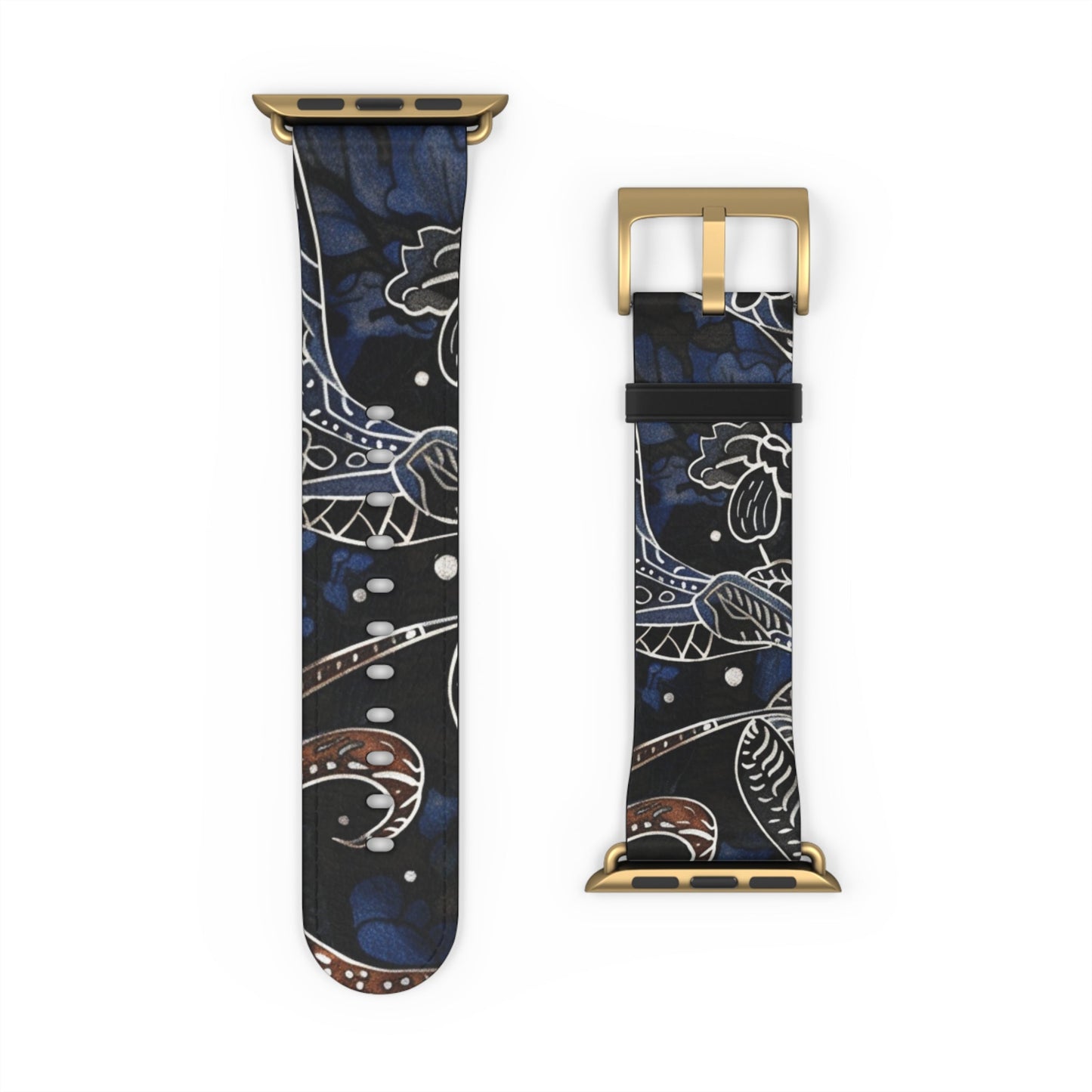 Celestial Floral Watch Band – Night Sky Garden Apple Watch Strap - DIGITAL X