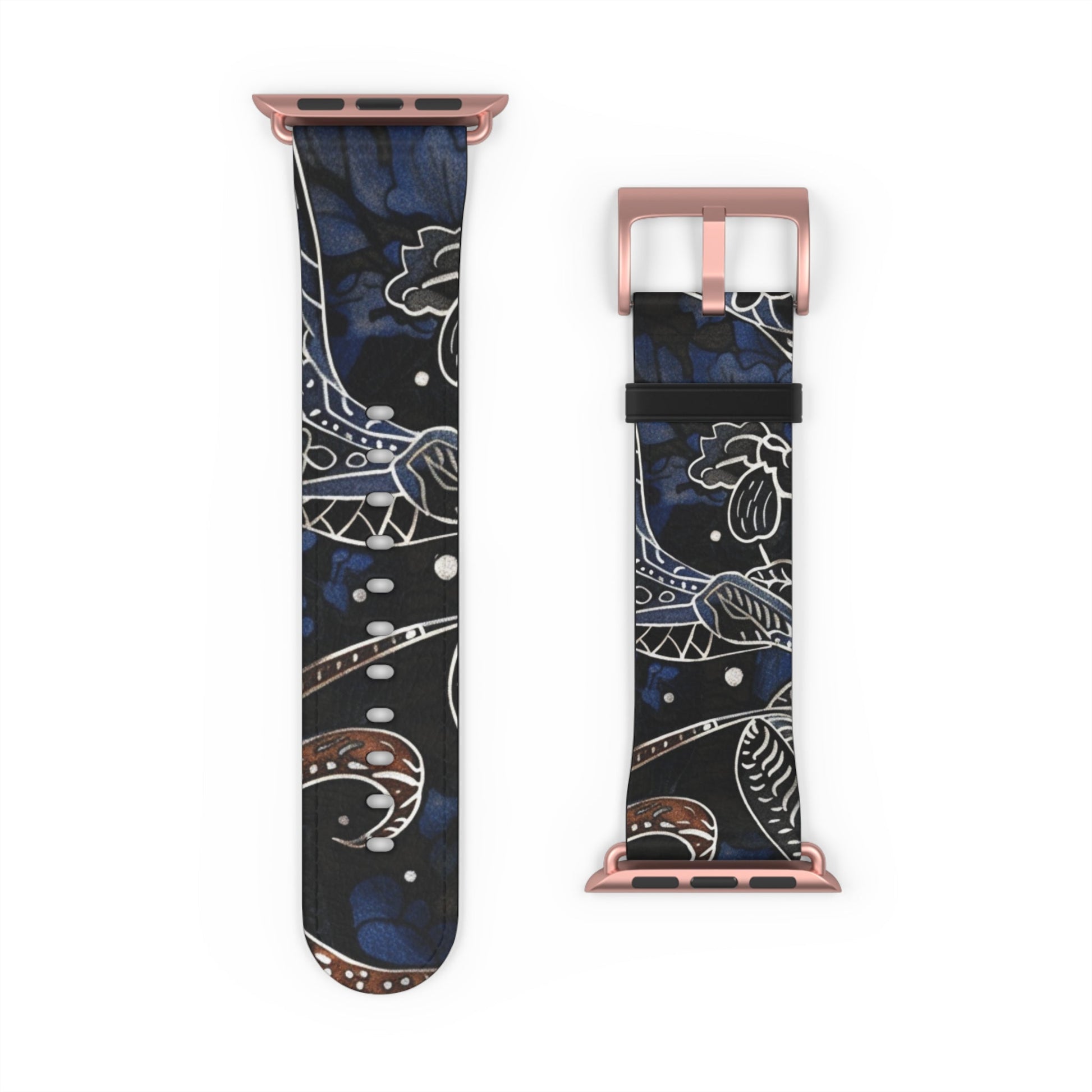 Celestial Floral Watch Band – Night Sky Garden Apple Watch Strap - DIGITAL X