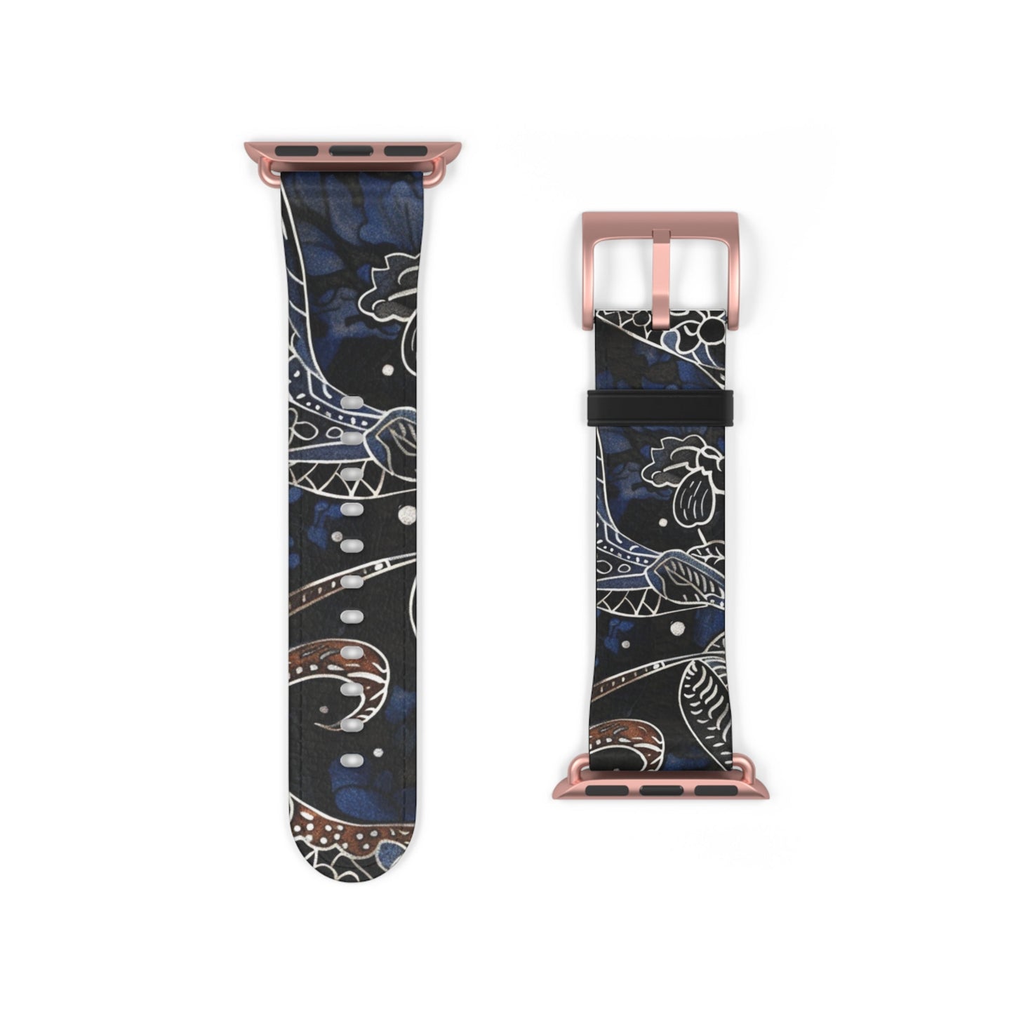Celestial Floral Watch Band – Night Sky Garden Apple Watch Strap - DIGITAL X