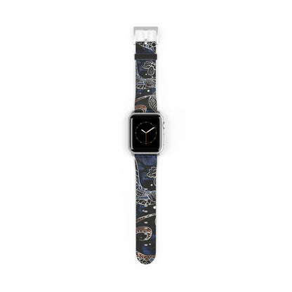 Celestial Floral Watch Band – Night Sky Garden Apple Watch Strap - DIGITAL X