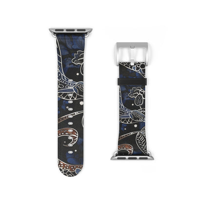 Celestial Floral Watch Band – Night Sky Garden Apple Watch Strap - DIGITAL X