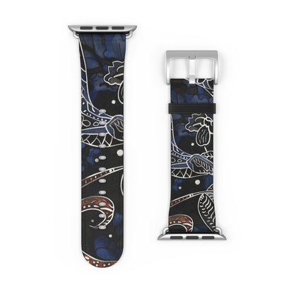 Celestial Floral Watch Band – Night Sky Garden Apple Watch Strap - DIGITAL X