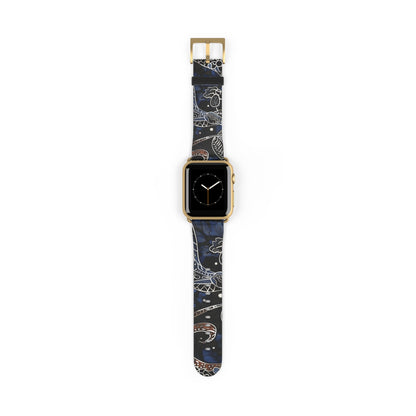 Celestial Floral Watch Band – Night Sky Garden Apple Watch Strap - DIGITAL X