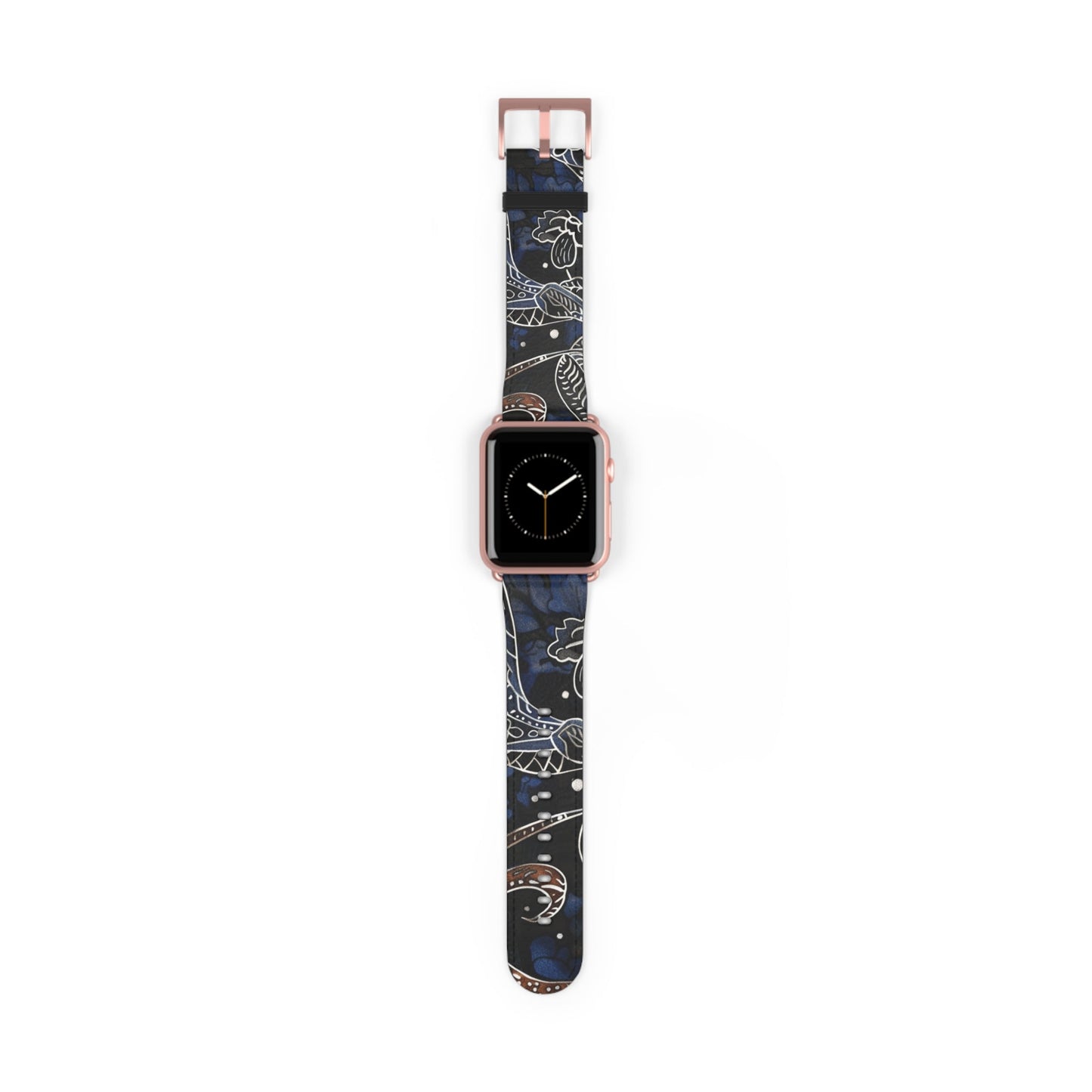 Celestial Floral Watch Band – Night Sky Garden Apple Watch Strap - DIGITAL X