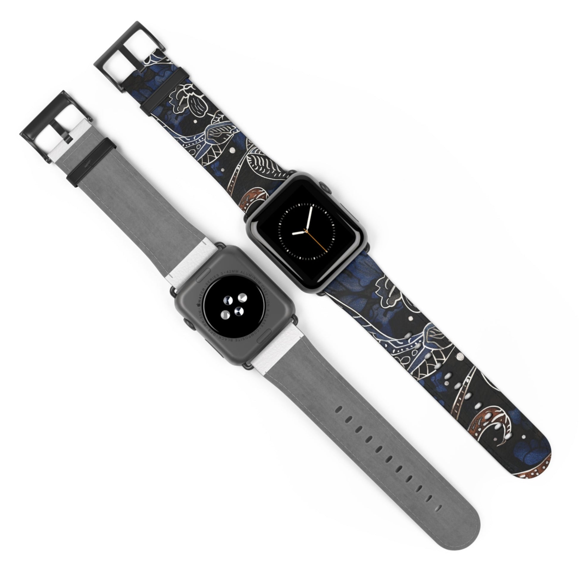 Celestial Floral Watch Band – Night Sky Garden Apple Watch Strap - DIGITAL X