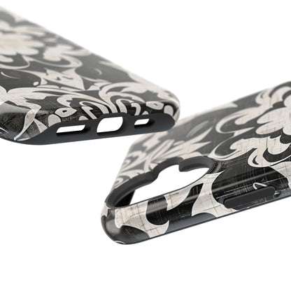Damask Black & White Magnetic Impact Phone Case - DIGITAL X
