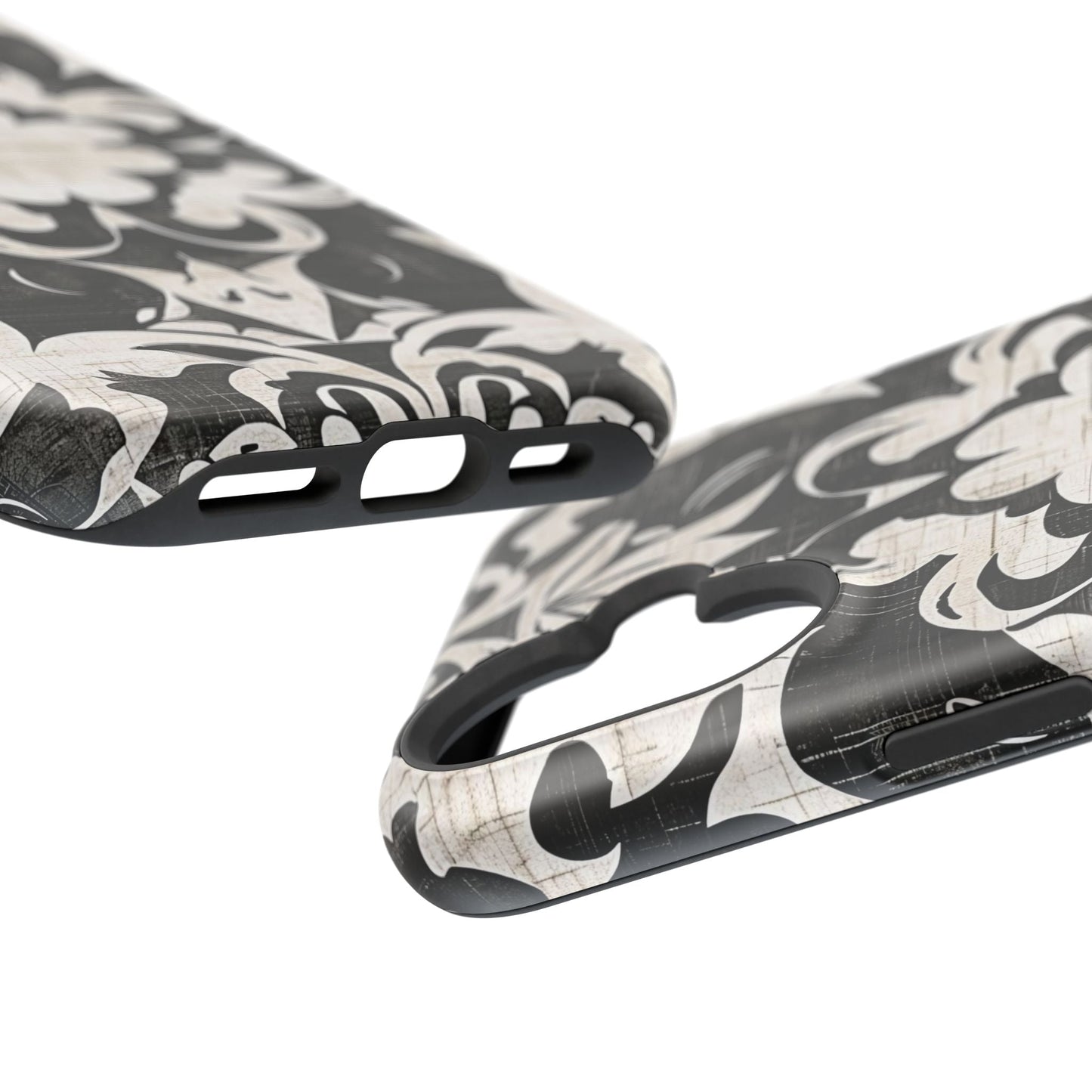 Damask Black & White Magnetic Impact Phone Case - DIGITAL X