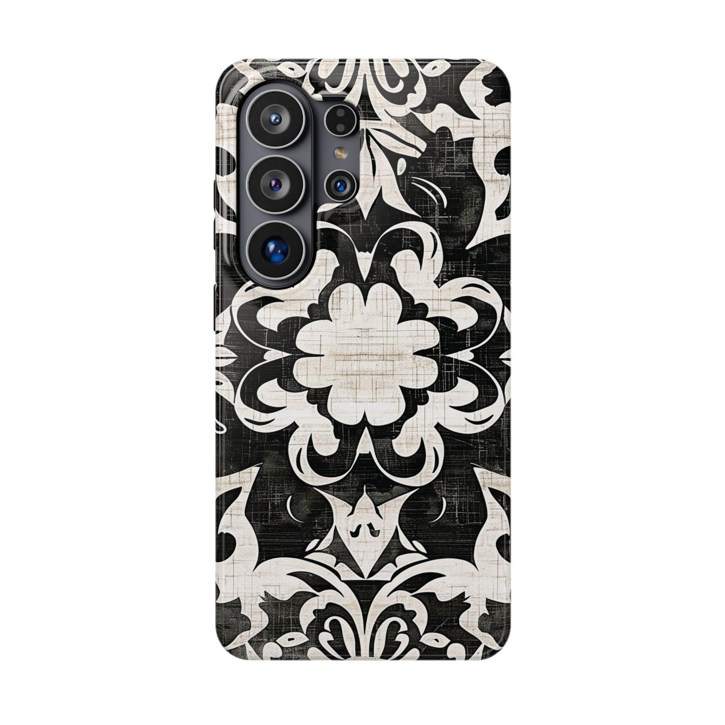 Damask Black & White Magnetic Impact Phone Case - DIGITAL X
