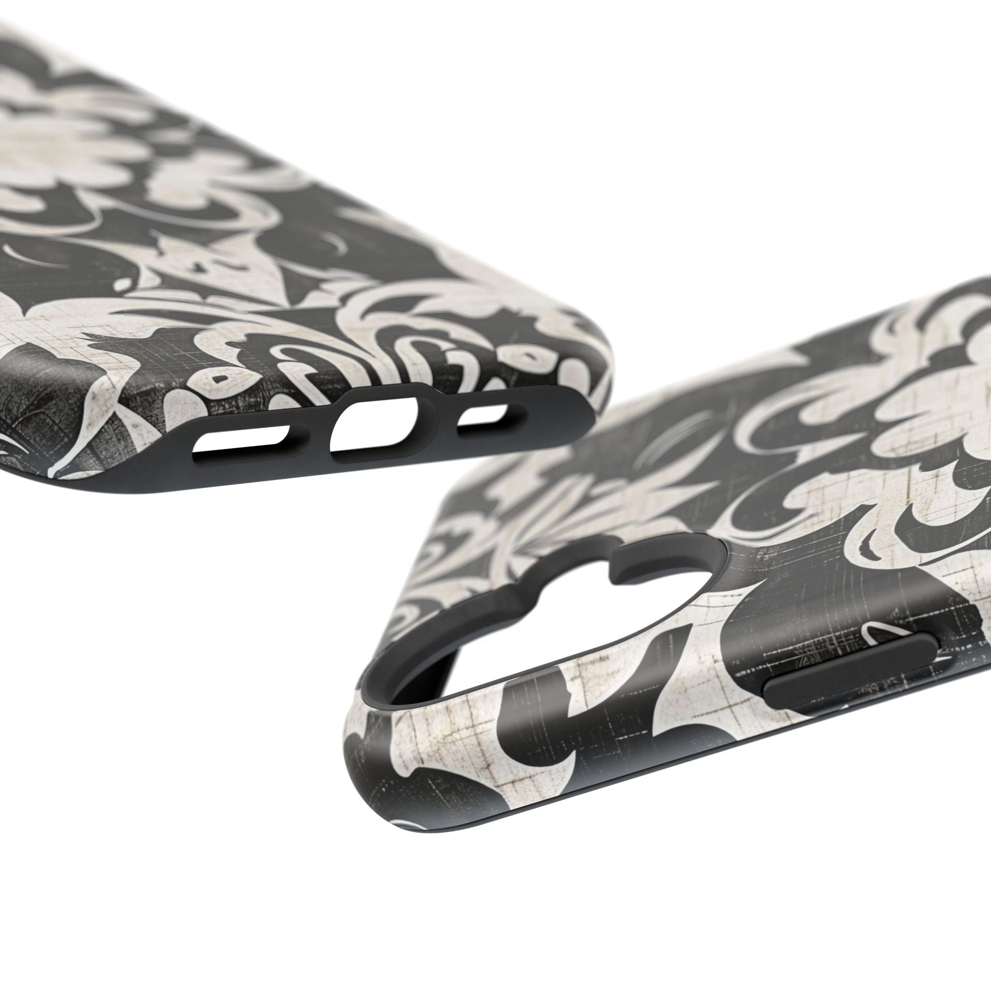 Damask Black & White Magnetic Impact Phone Case - DIGITAL X