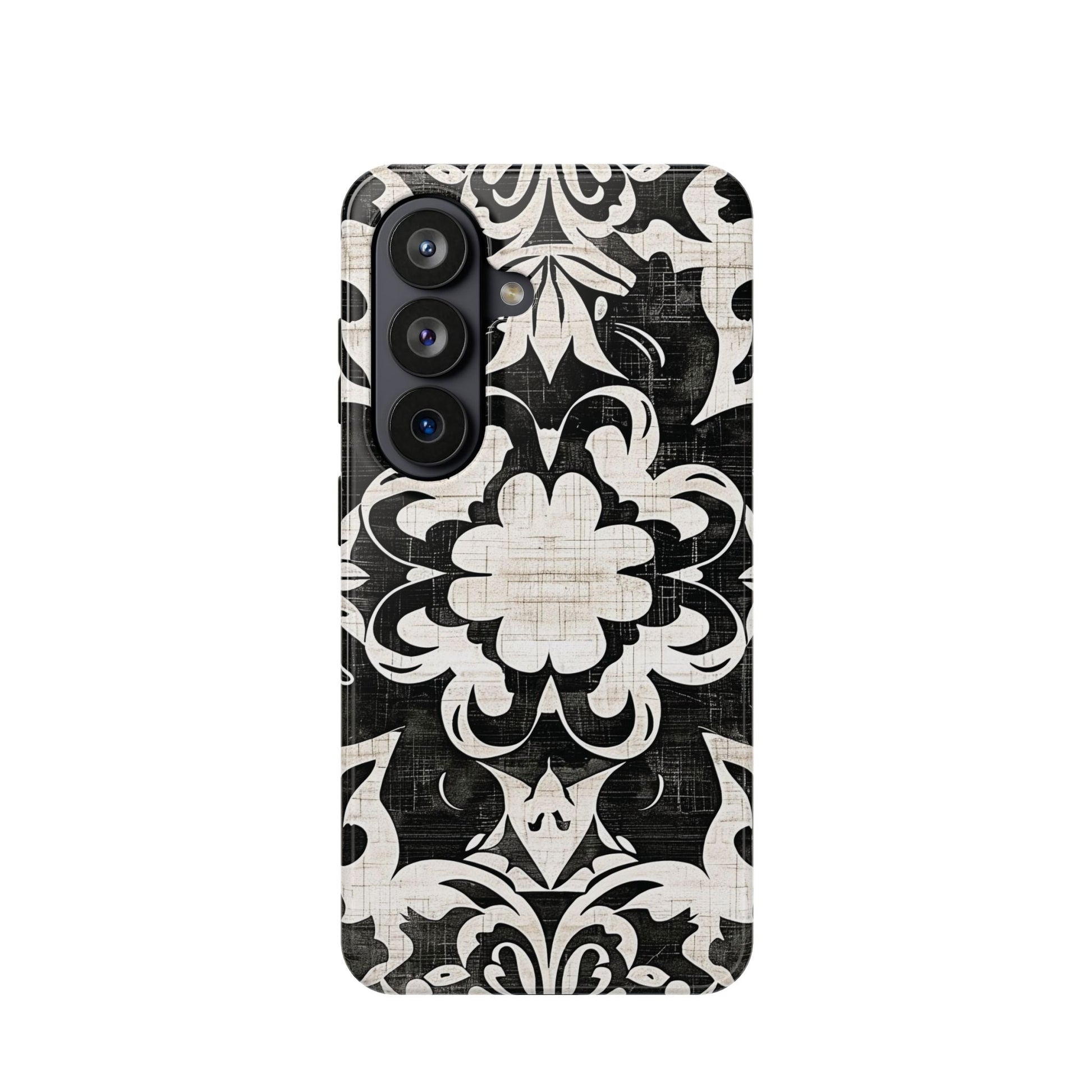 Damask Black & White Magnetic Impact Phone Case - DIGITAL X
